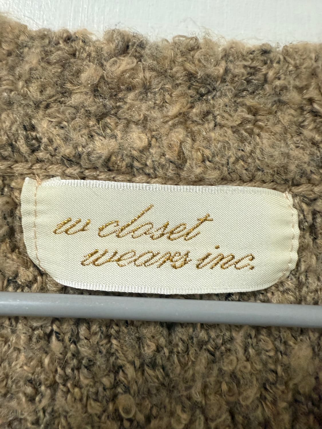 빈티지 부클 포켓 니트 상품이미지3