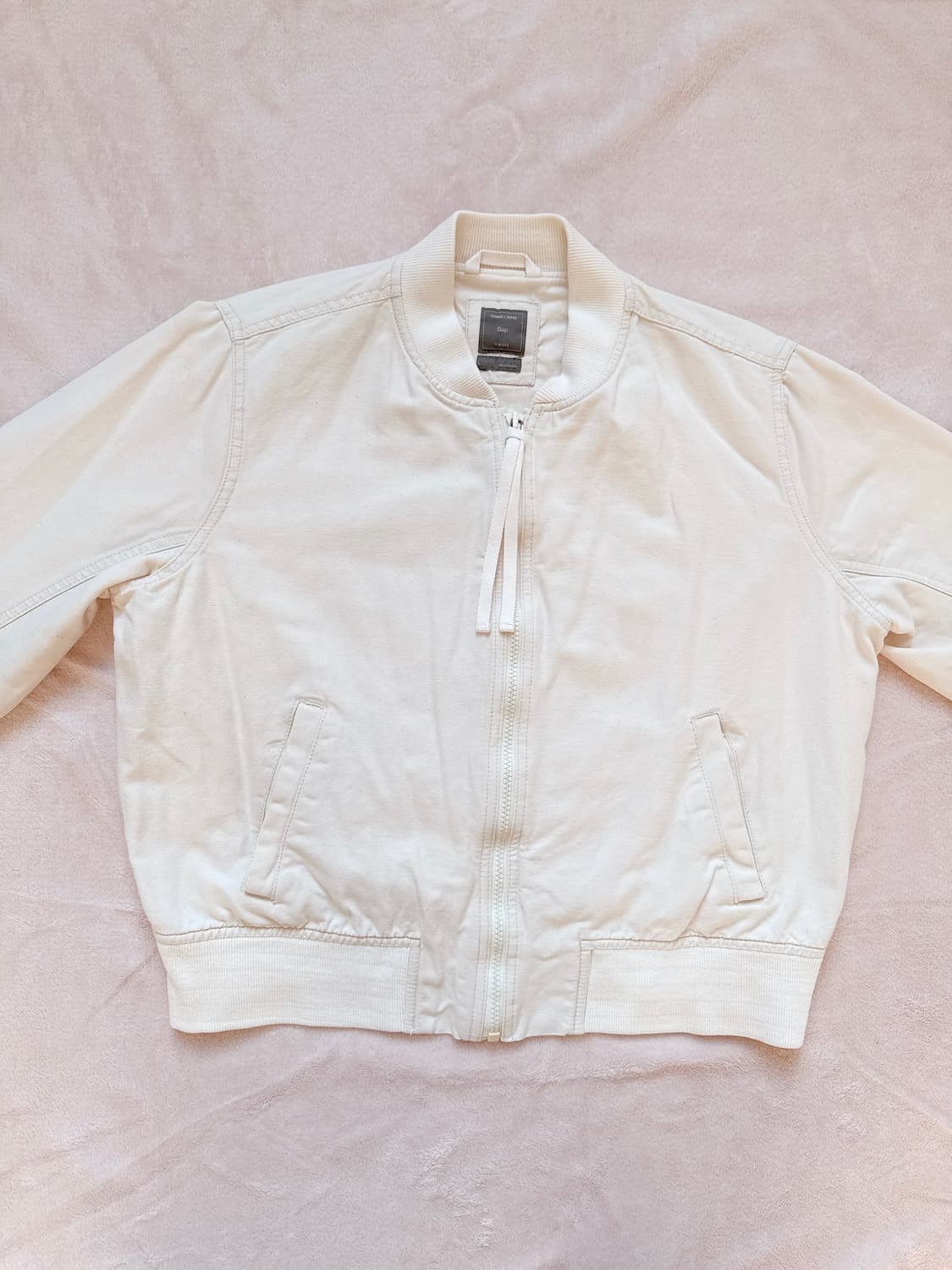 갭 코튼 크림 블루종 상품이미지3