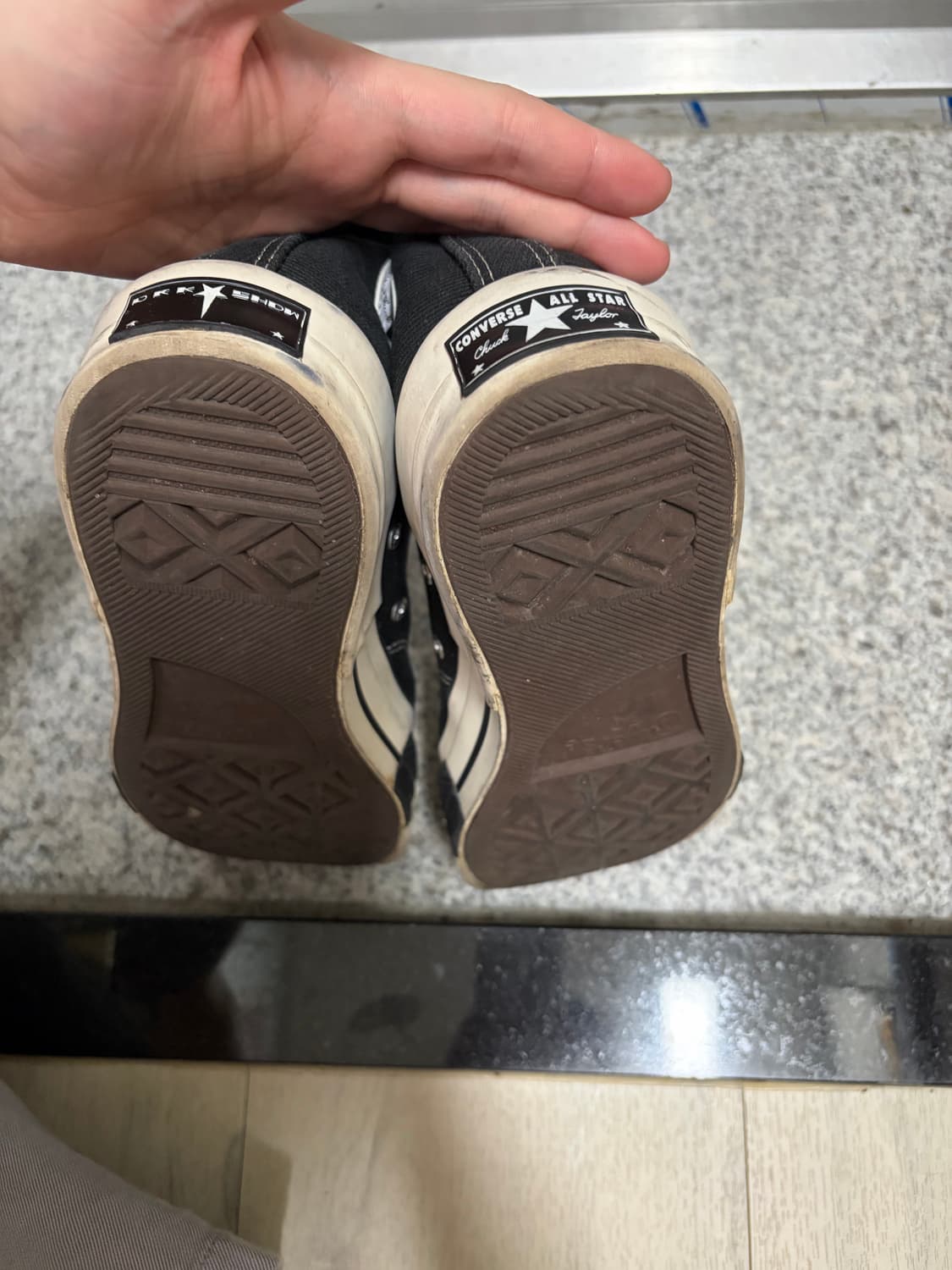 280 릭오웬스 다크쉐도우 커버스 터보다크 척70 하이 상품이미지4