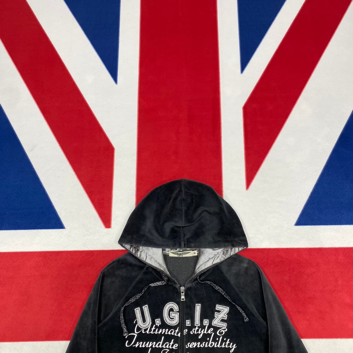 빈티지 y2k 테리 후드집업 여성90 상품이미지2