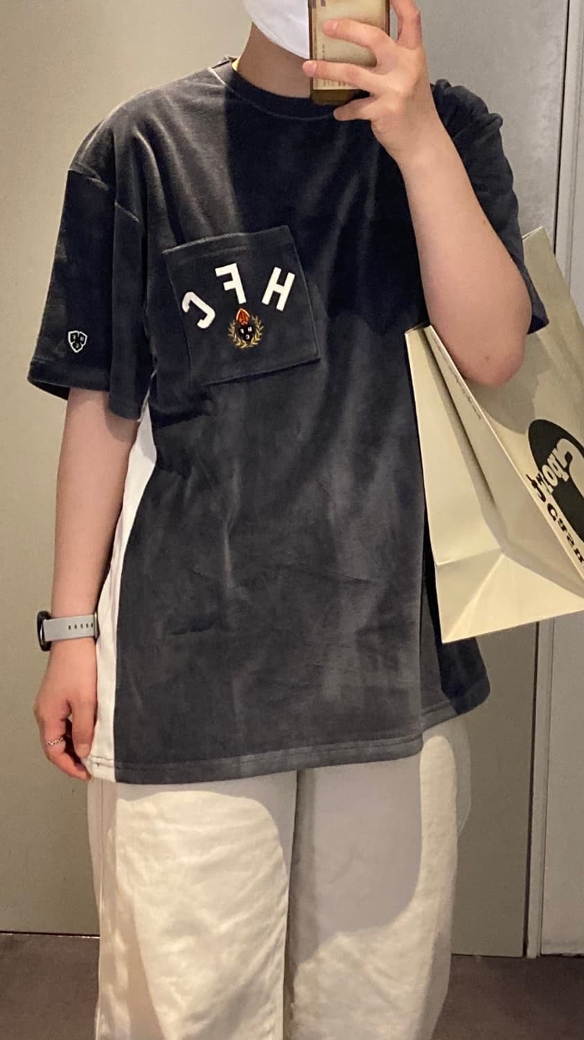 헤리티지플로스 타월 반팔 그레이 M 상품이미지1