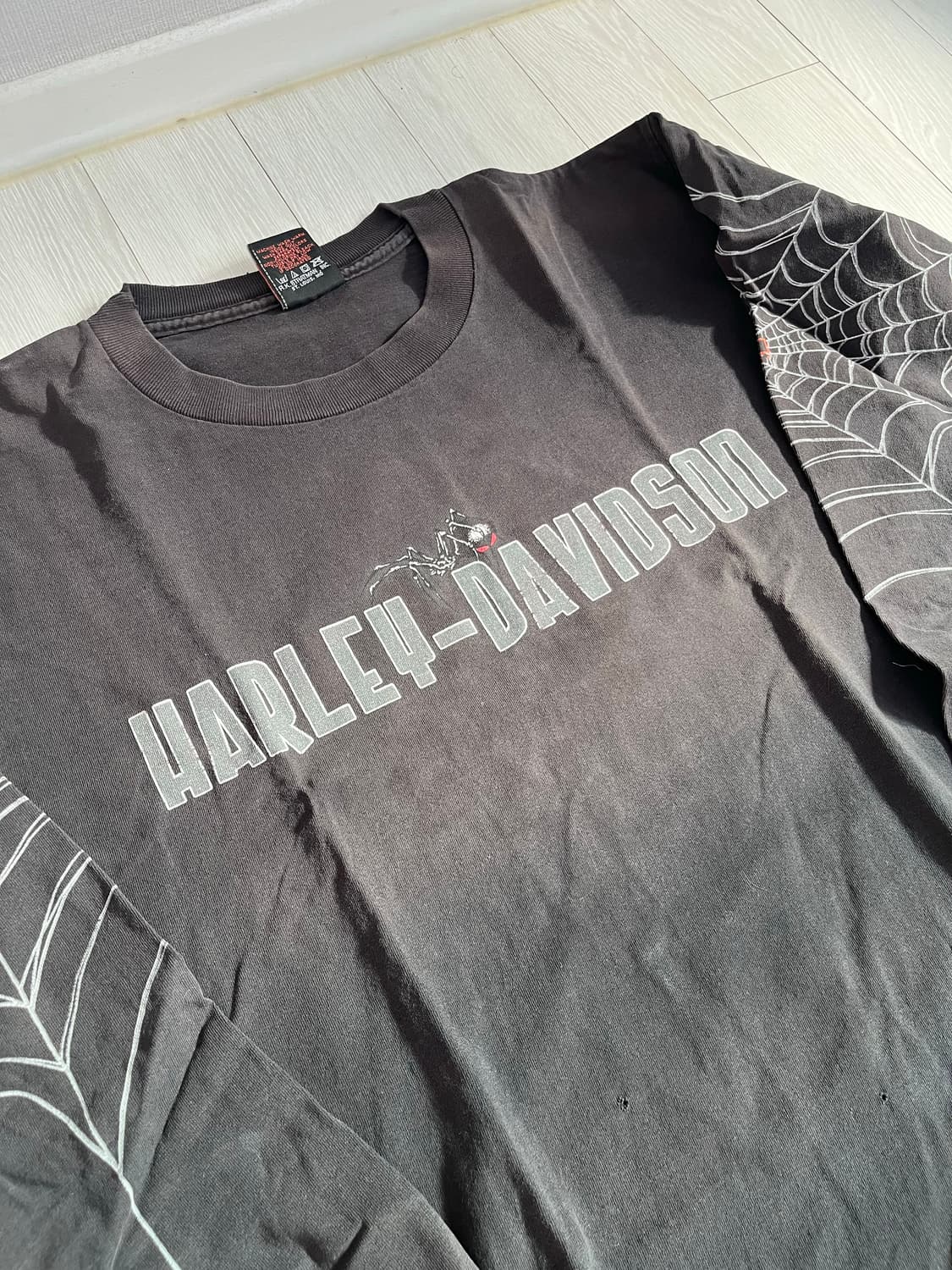 빈티지 할리데이비슨 스파이더웹 롱슬리브 상품이미지2