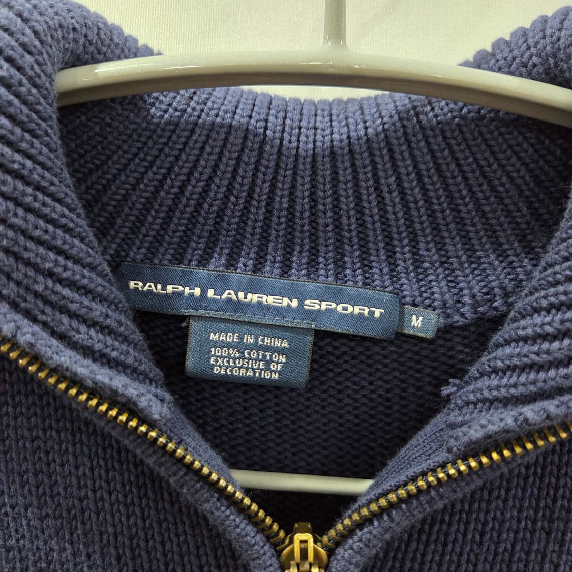 폴로랄프로렌 스포츠 우먼 세일러카라 니트집업 네이비 M 상품이미지3