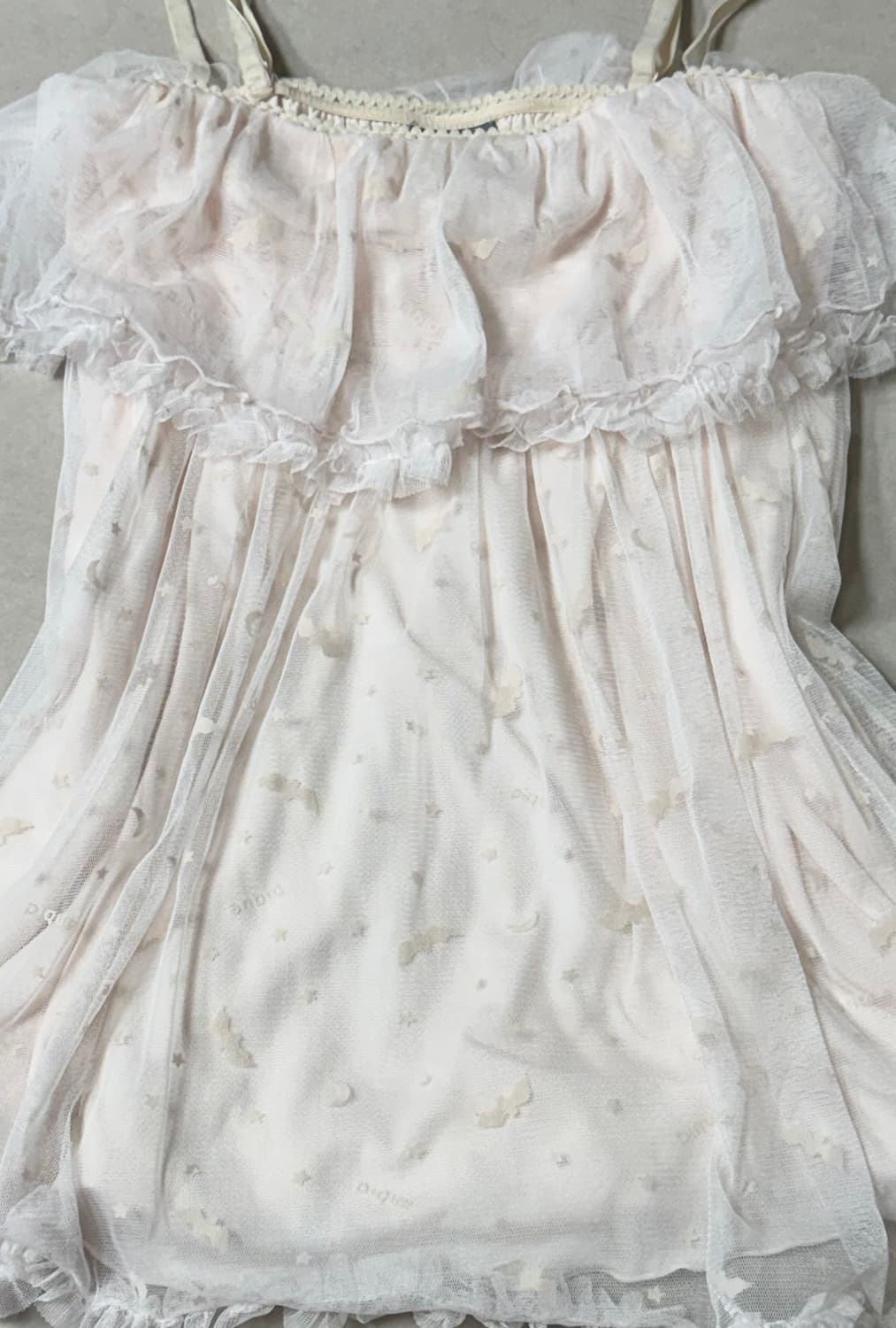 젤라또피케 레이스 캉캉 핑크 슬리브리스 나시 라떼 히메 갸루 러블리 로걀 상품이미지2