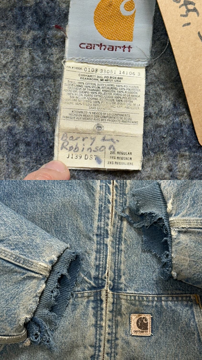 00's OG 칼하트 J139 DST 칼하트 액티브 데님 상품이미지10