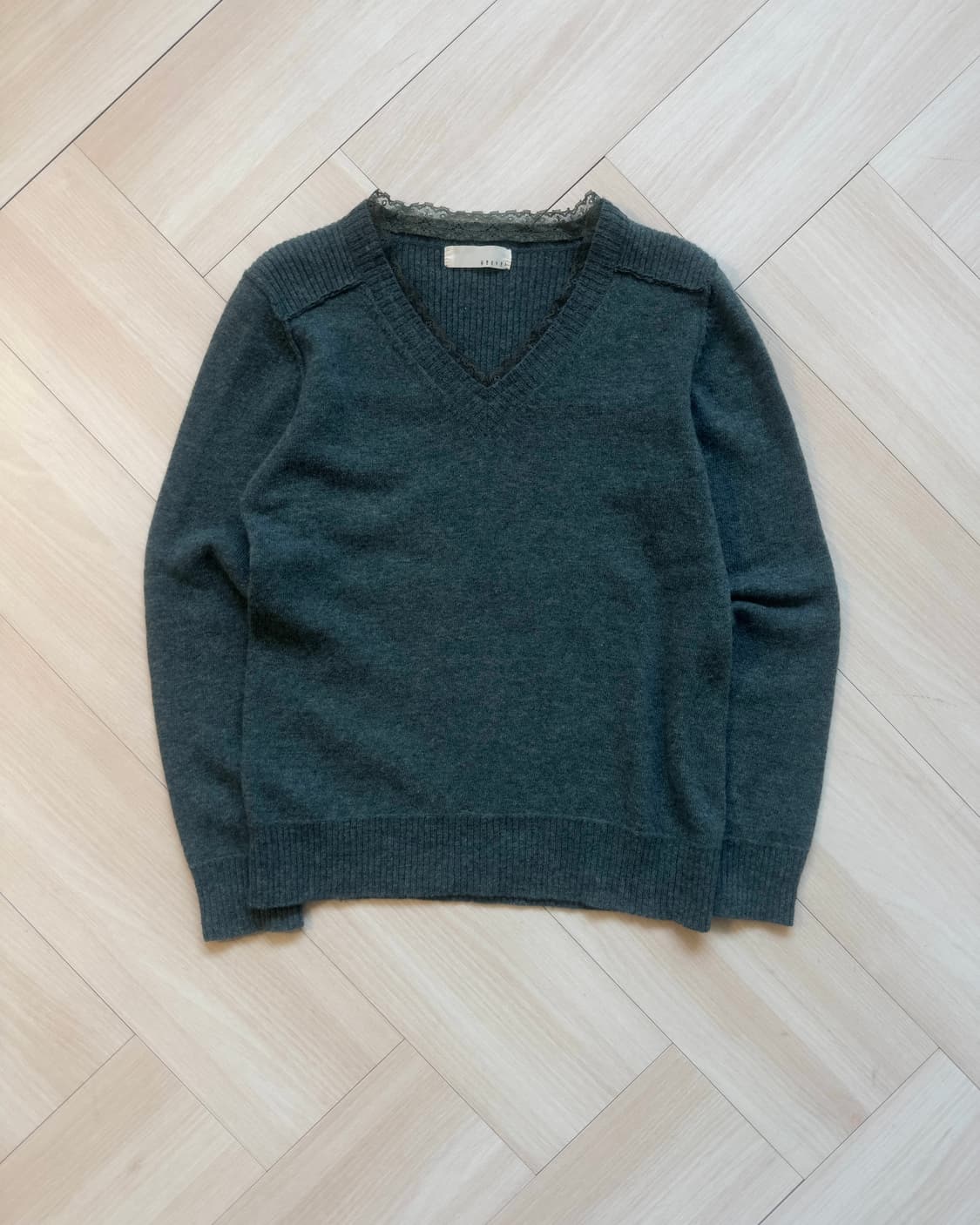 [WEAVER] race V neck knit  상품이미지2