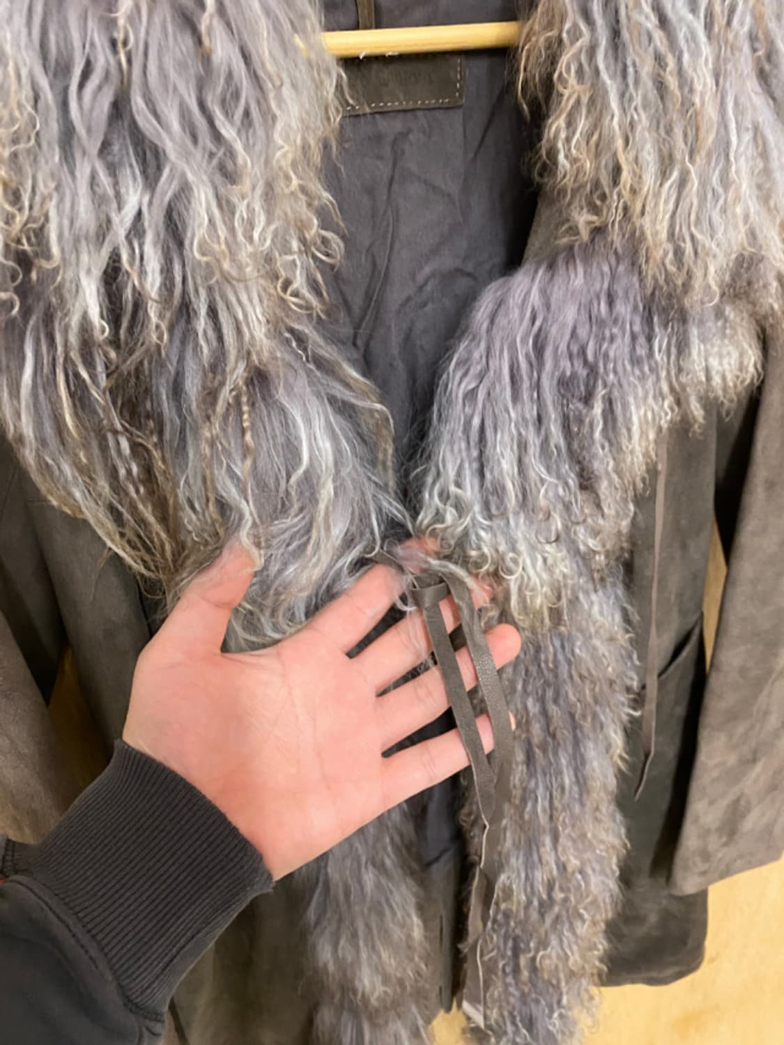 VTG fur suede coat 스웨이드 퍼 코트 상품이미지5