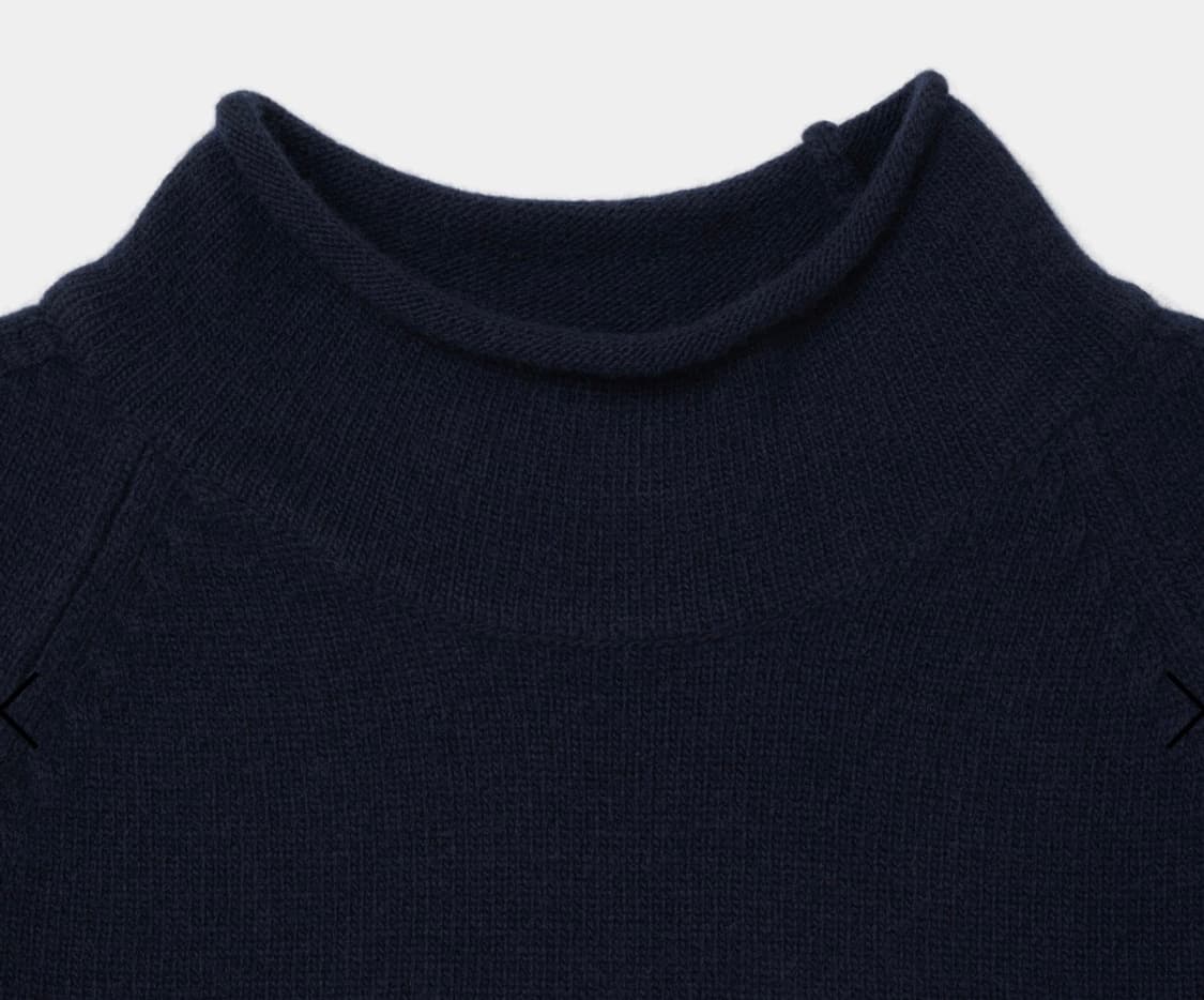 강정석 roll neck knit 네이비 50 상품이미지2