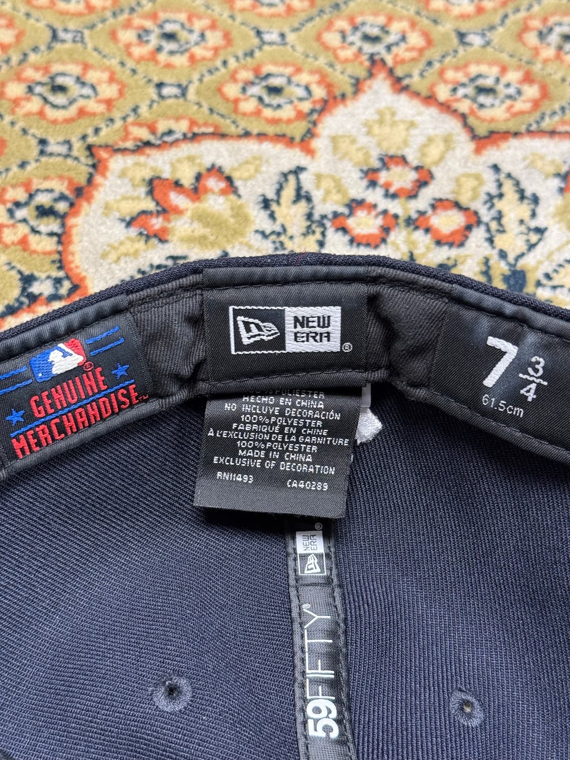 뉴에라 리버스 59fifty 뉴욕양키스 네이비 사이즈캡 7 3/4 상품이미지4