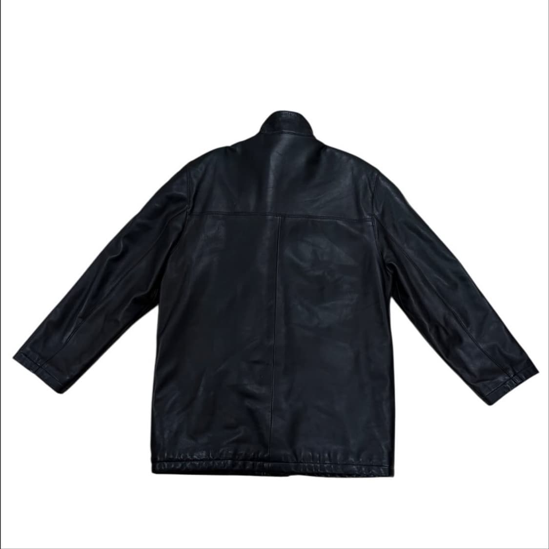 똑딱이단추지퍼 가죽자켓 상품이미지2