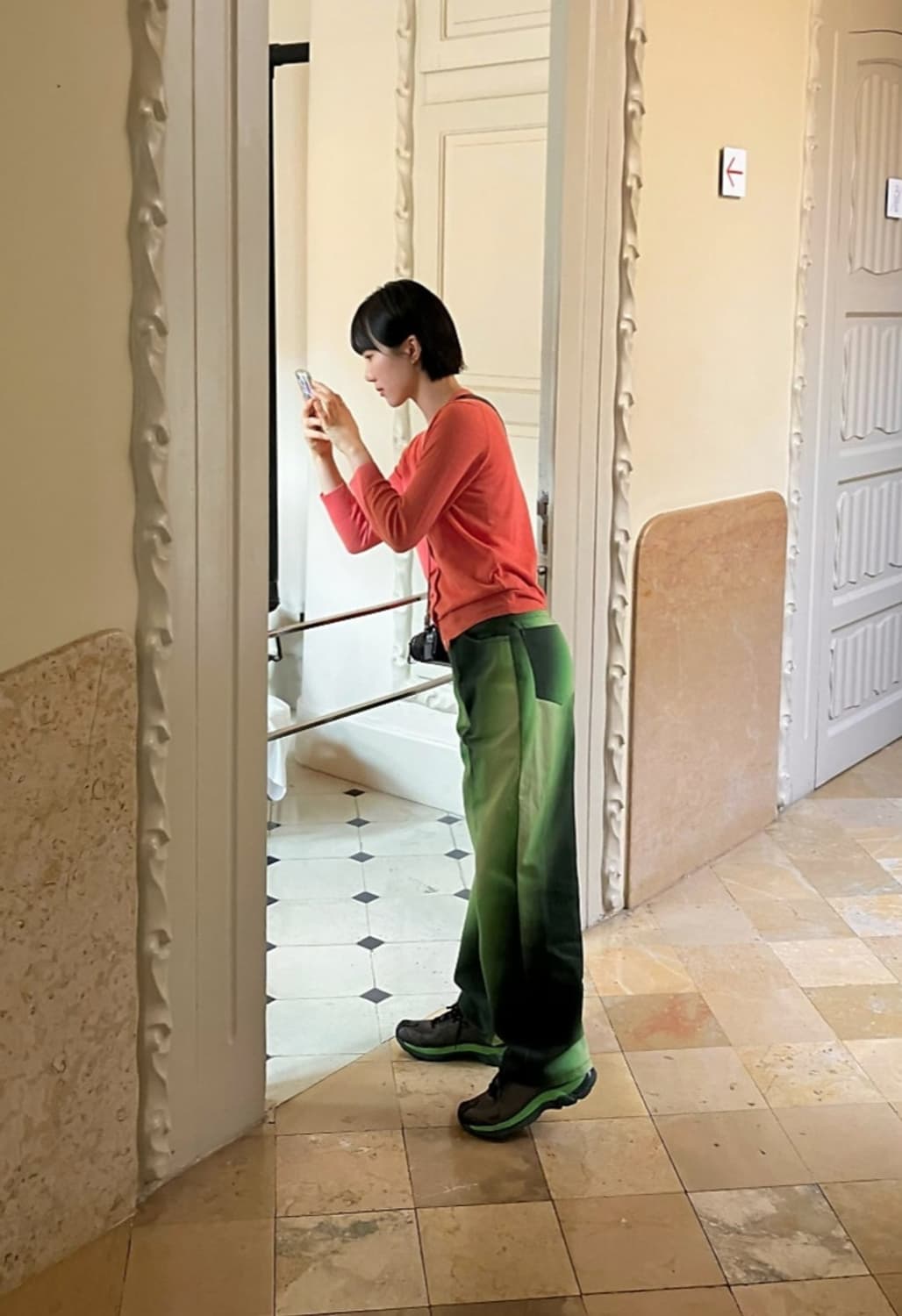 Hosbjerg ALEXA PANTS 컬러 그라데이션 팬츠 그린  상품이미지7