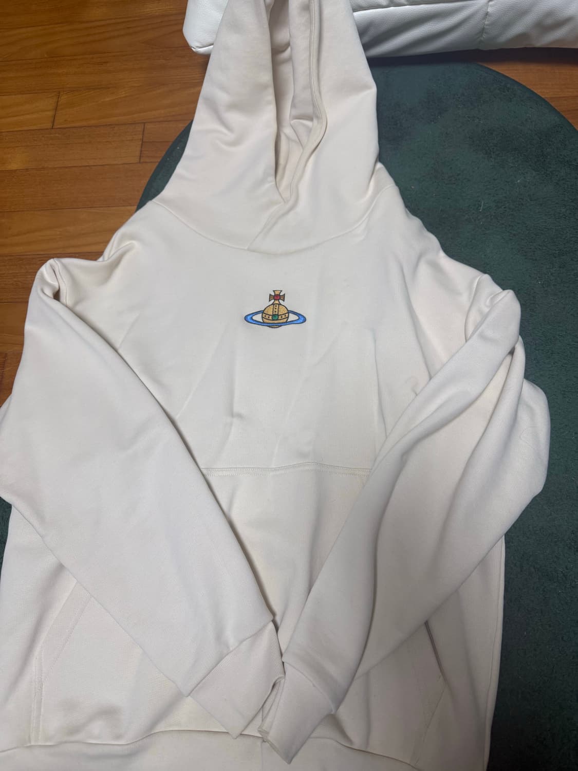 비비안 웨스트우드 로고 풀오버 후드티 L 상품이미지1