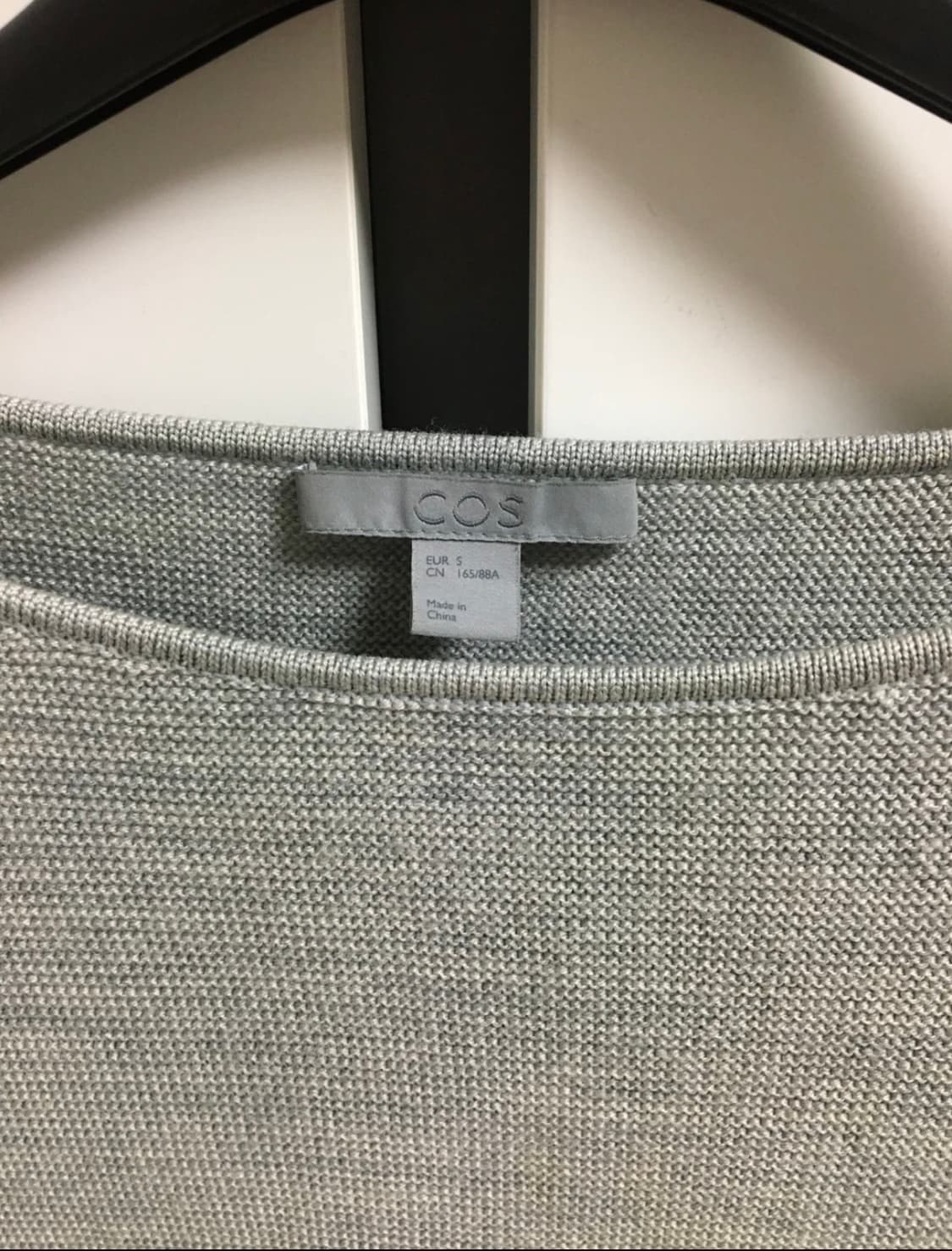 울 100% COS 코스 회색 7부 니트 상품이미지2