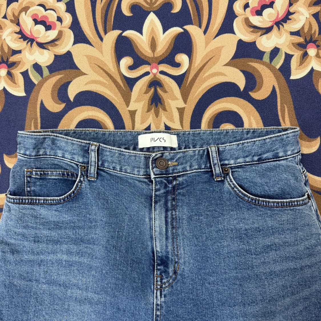 (XL)피브이씨에스 PVCS 와이드 워싱 데님팬츠 상품이미지2