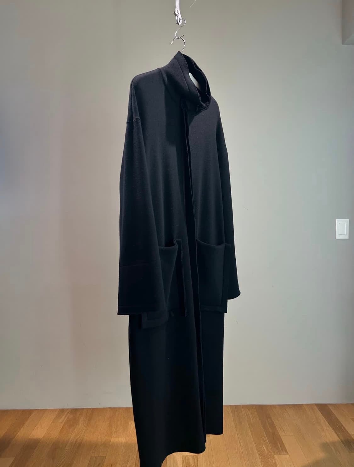 요지 야마모토 뿌르옴므 빅 포켓 롱 코트 상품이미지1