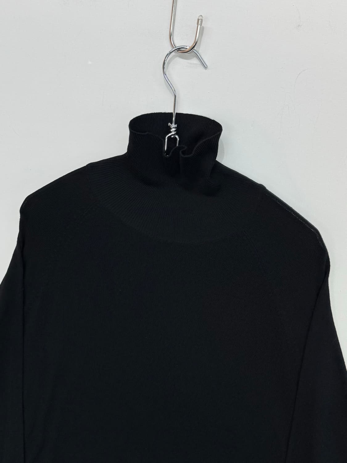 ZARA 모크넥 니트 블랙 상품이미지3