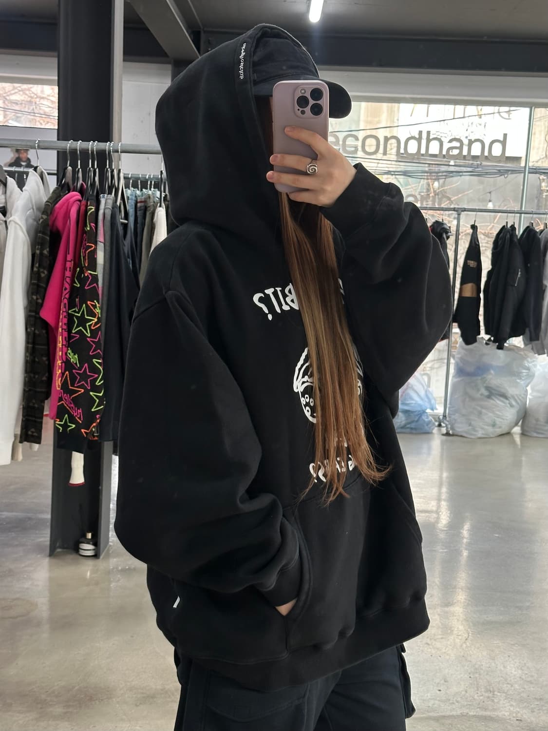 나이스고스트클럽 래빗오어베어 후드티 상품이미지4