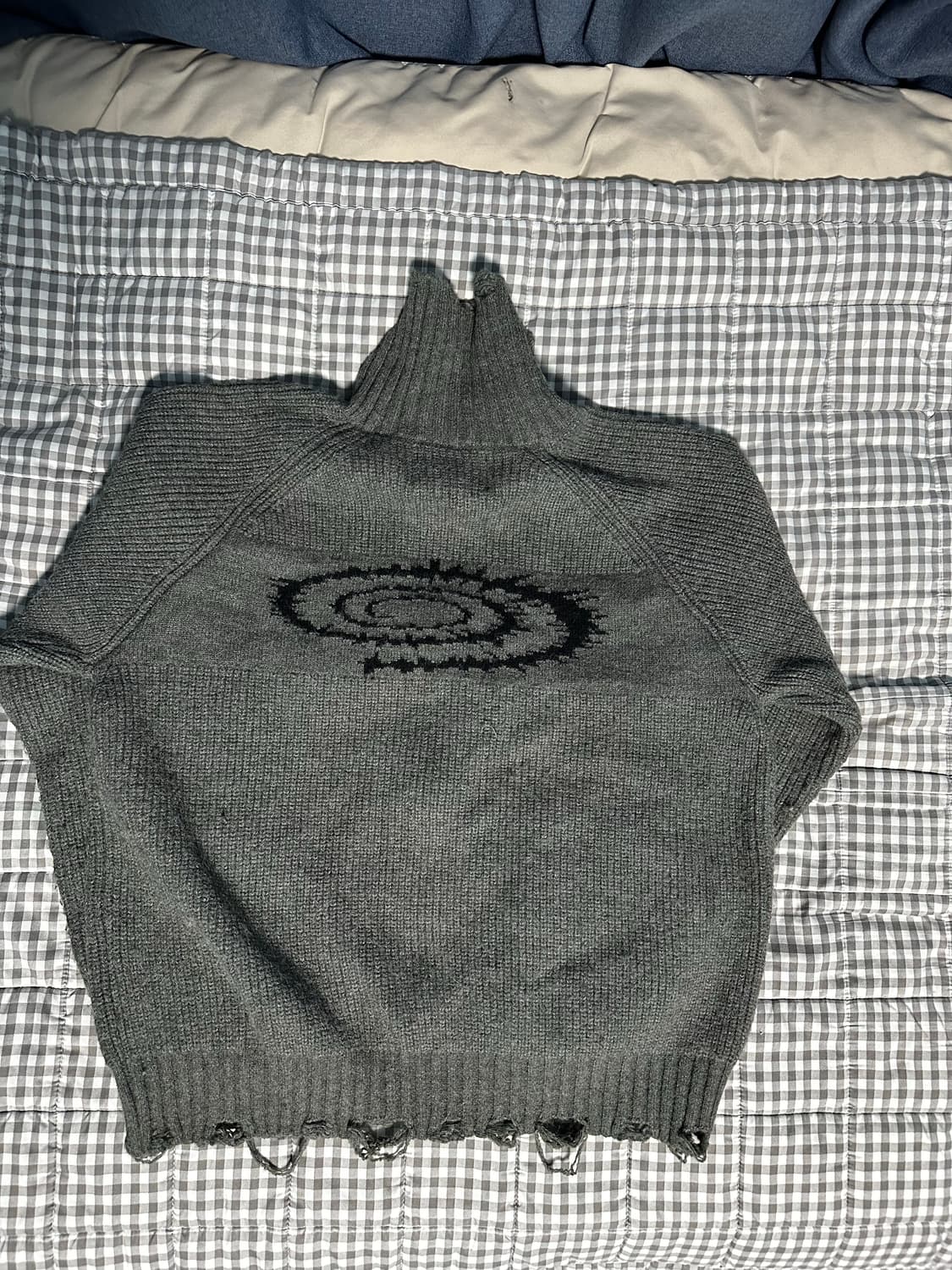 아이돈워너셀 니트집업 그레이 / L 상품이미지2