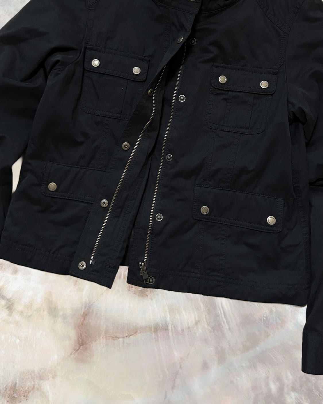 빈티지 코튼 블랙 자켓 상품이미지3