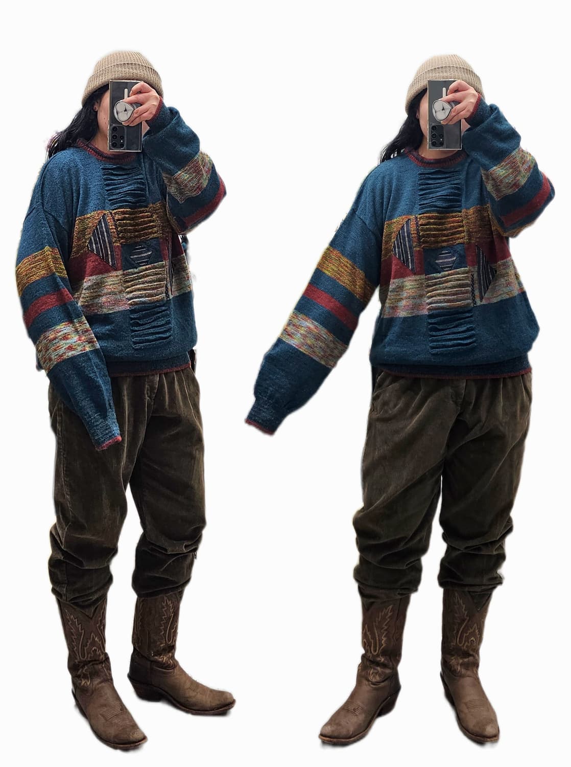 Estrema Italy 패턴 울 니트 상품이미지2