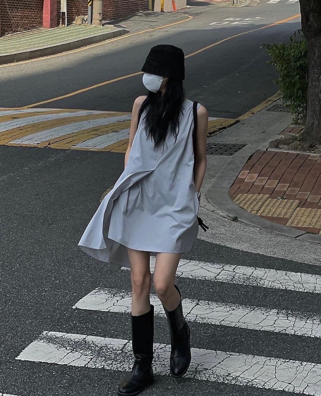 트리밍버드 소아 미니원피스 그레이 상품이미지2