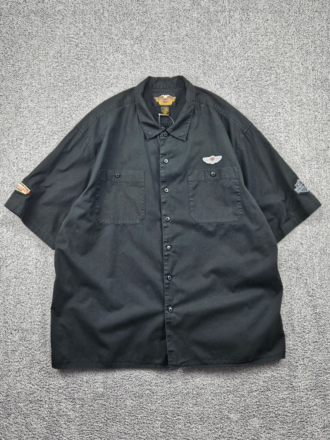 할리데이비슨 100주년 바이커 하프 반팔 셔츠 ( 2XL )/ 11864 상품이미지1