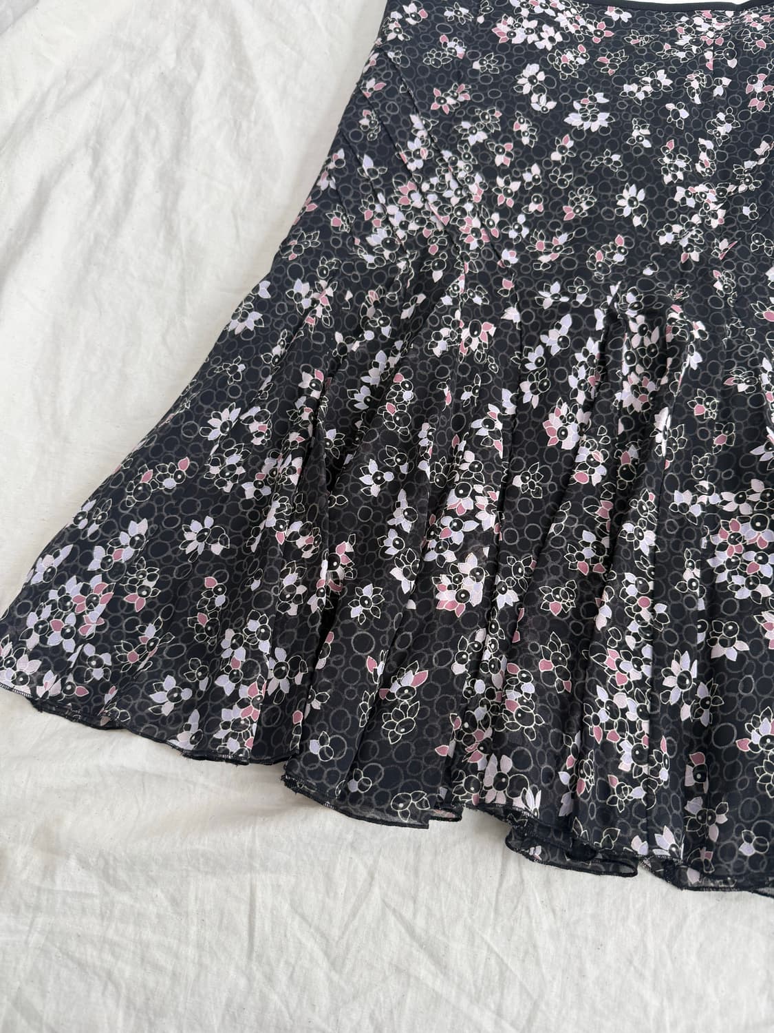 플로랄 페어리 미디 스커트 상품이미지2