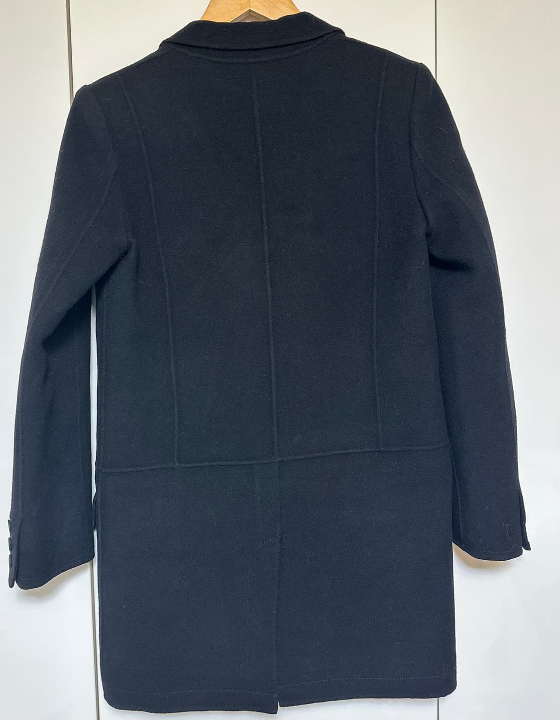 한섬시스템 캐시미어울블랙 더블 버튼 자켓 상품이미지4