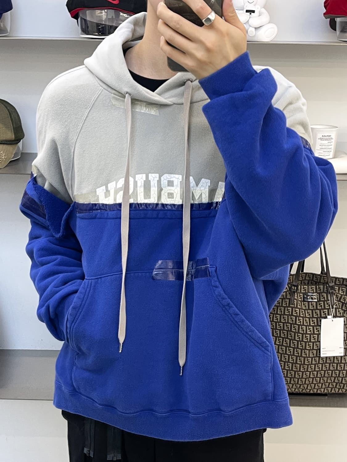 엠부쉬 테이프드 레이어드 후디 상품이미지1