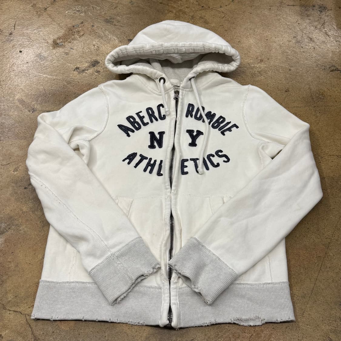 아베크롬비 화이트 후드집업 상품이미지2