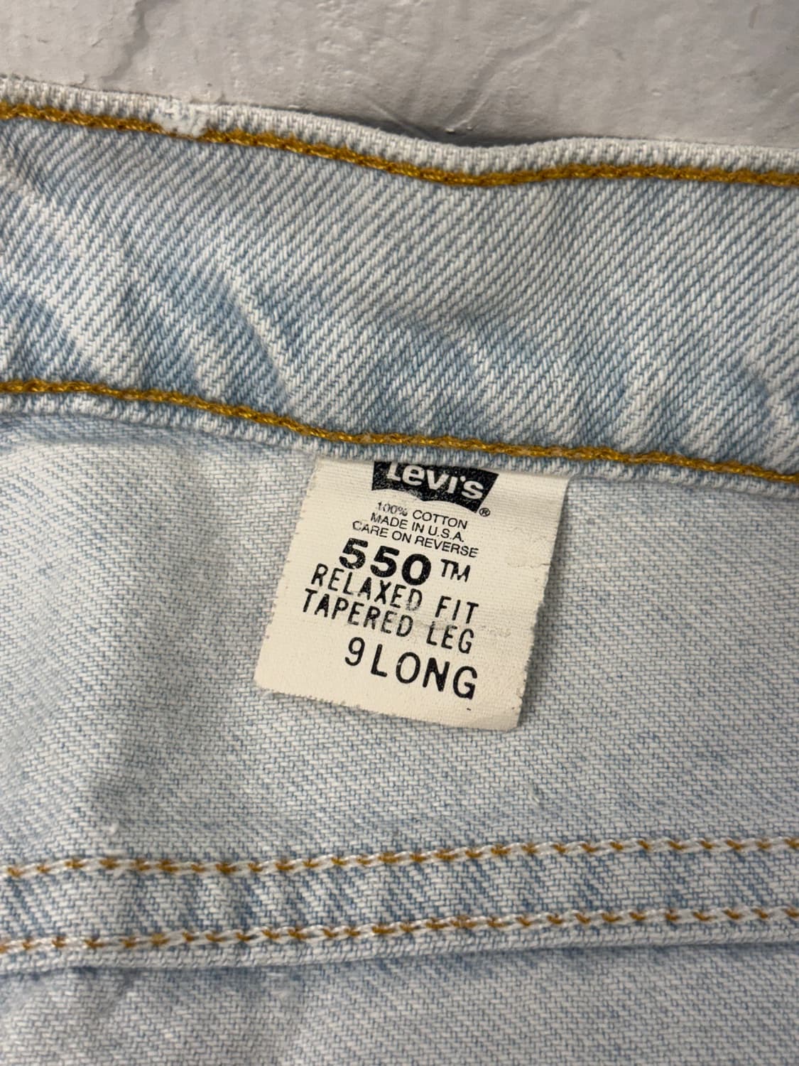 90s USA Levi's 550 Relaxed Denim Shorts 상품이미지8