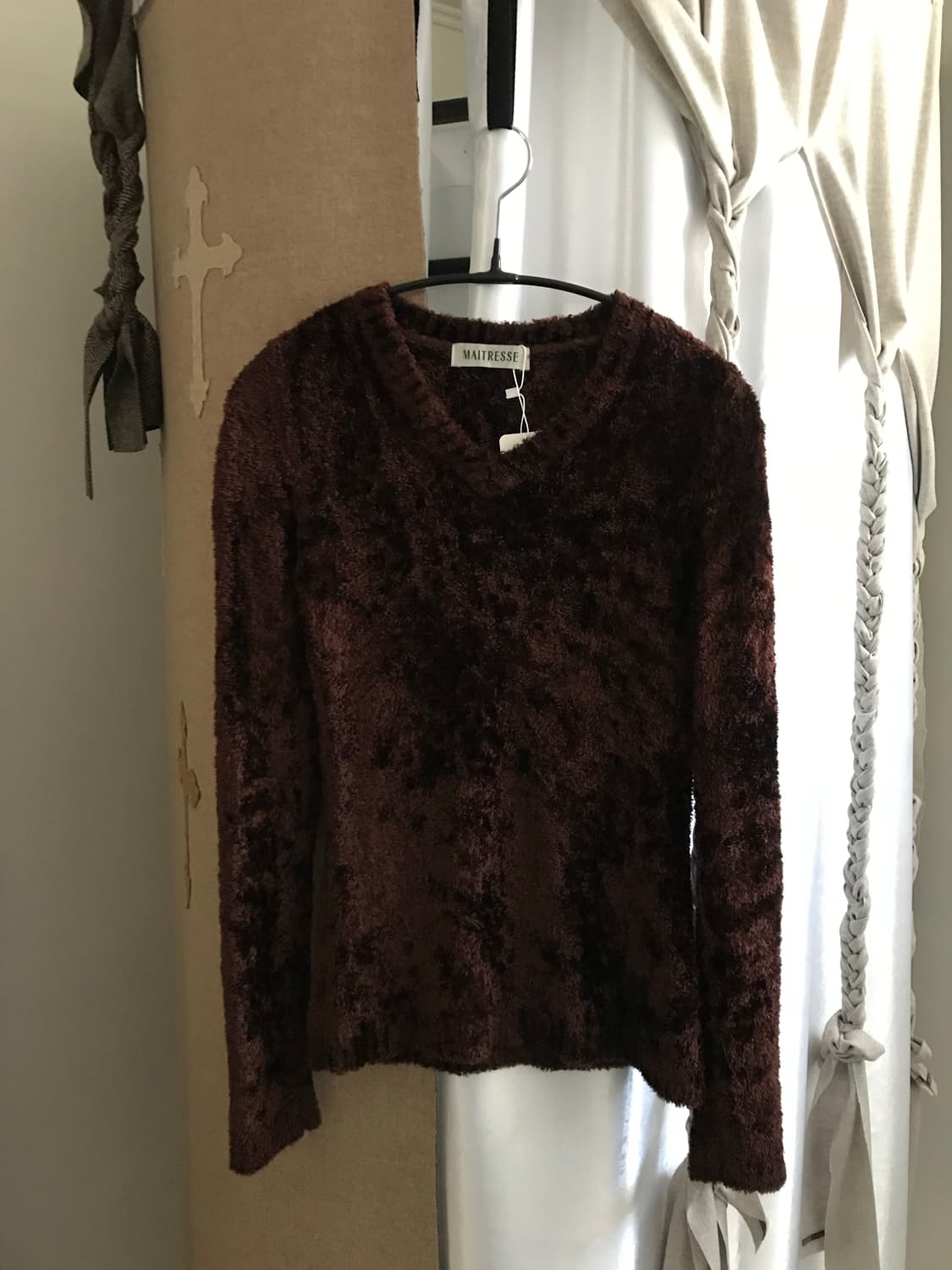 vintage brown fur top 상품이미지5