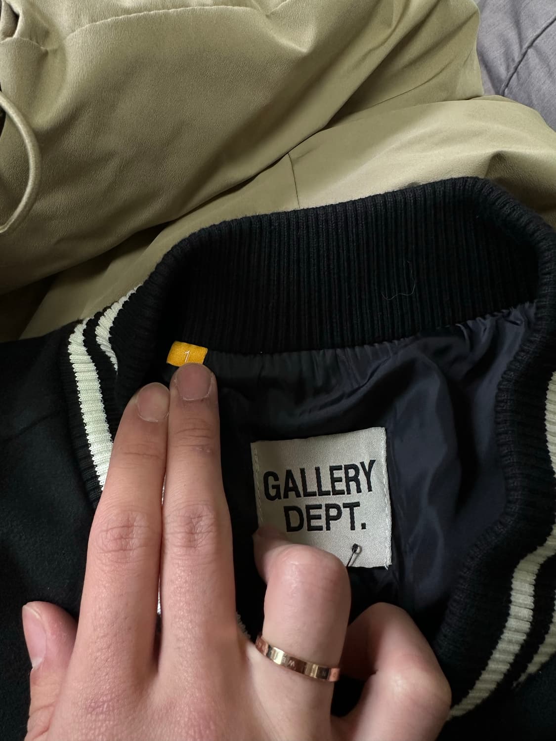 갤러리디파트먼트 바시티 자켓 블랙 XL 상품이미지4