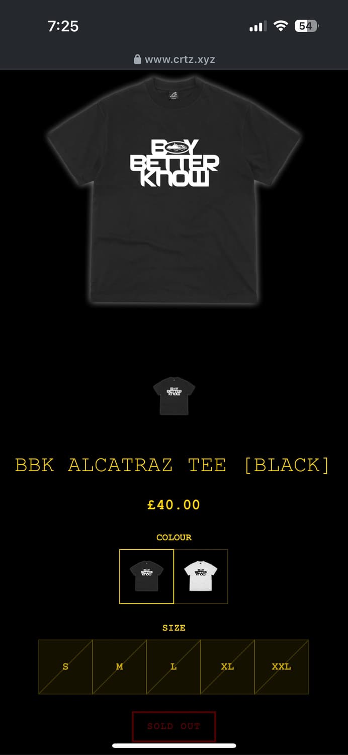 코르테이즈 x BBK corteiz x bbk skepta tee 상품이미지3