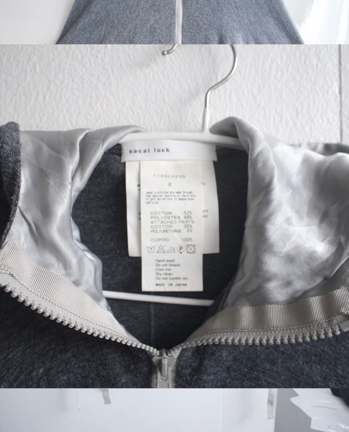 sacai luck hood strap pancho 상품이미지4