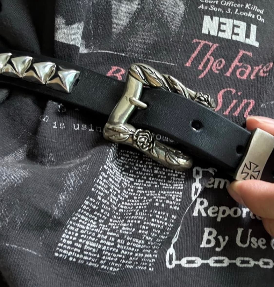 CLASSIQUE CEINTURE CLOUTÉE 95 상품이미지1