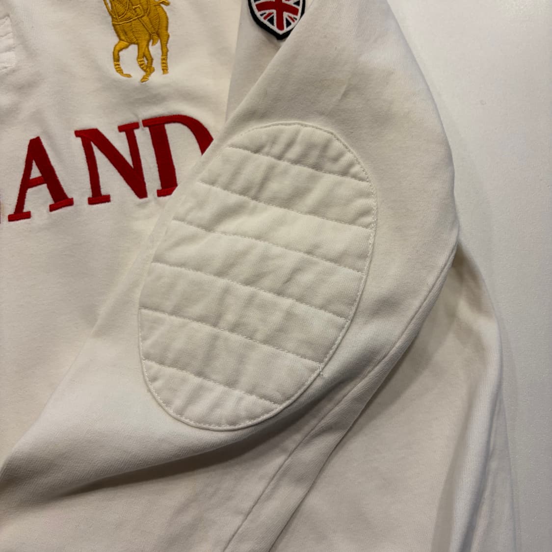 [XL] 폴로 랄프로렌 잉글랜드 럭비 셔츠 긴팔 화이트 C576 상품이미지7