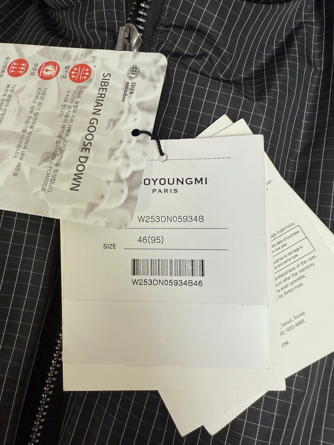 (25ss새상품)우영미 하이넥 구스다운 패딩(46) 상품이미지4