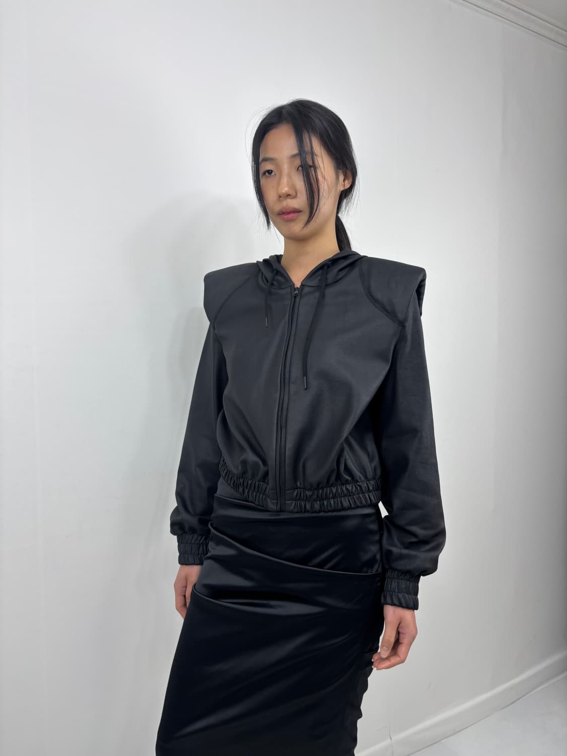 ZARA PADDED SHOULDER HOODIE 상품이미지6
