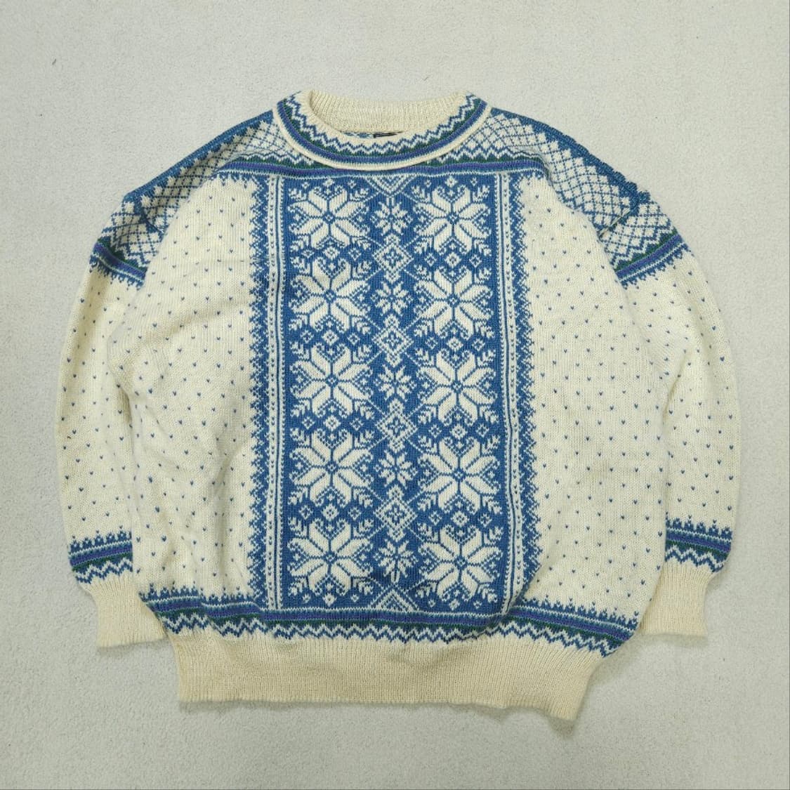 빈티지 노르딕 패턴 니트 L 상품이미지2