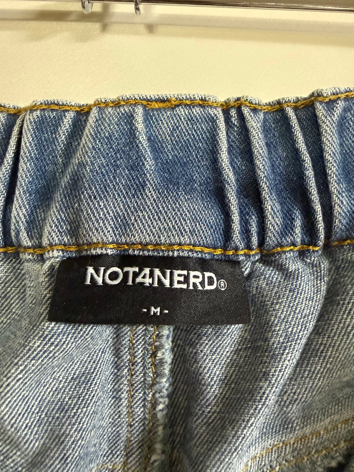 낫포너드 와이드 데님 팬츠 중청 (M사이즈) 상품이미지2