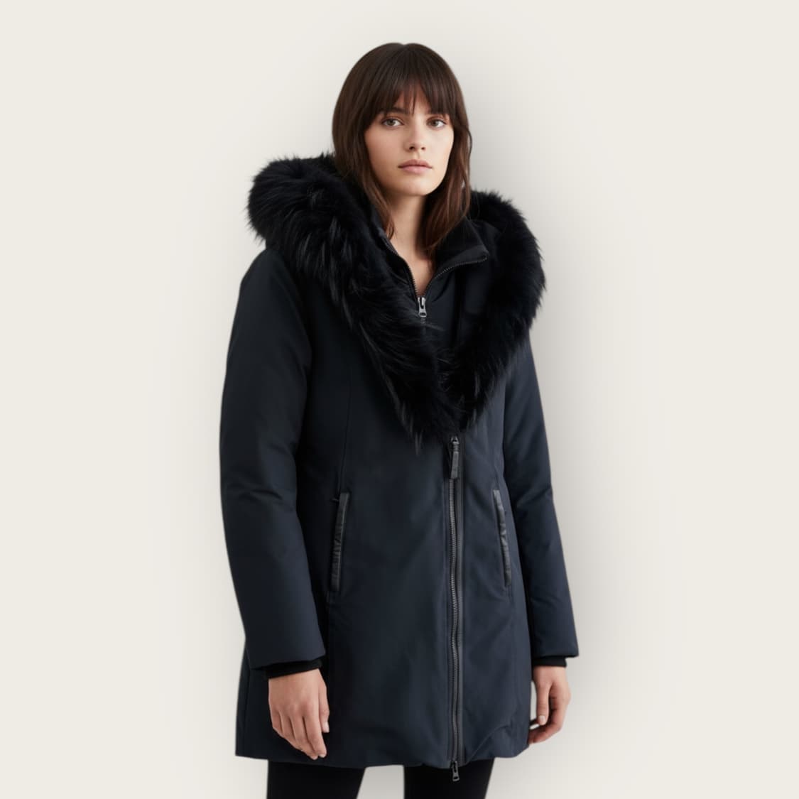 L/ 맥케이지 아달리 퍼 트리밍 다운 패딩 상품이미지1