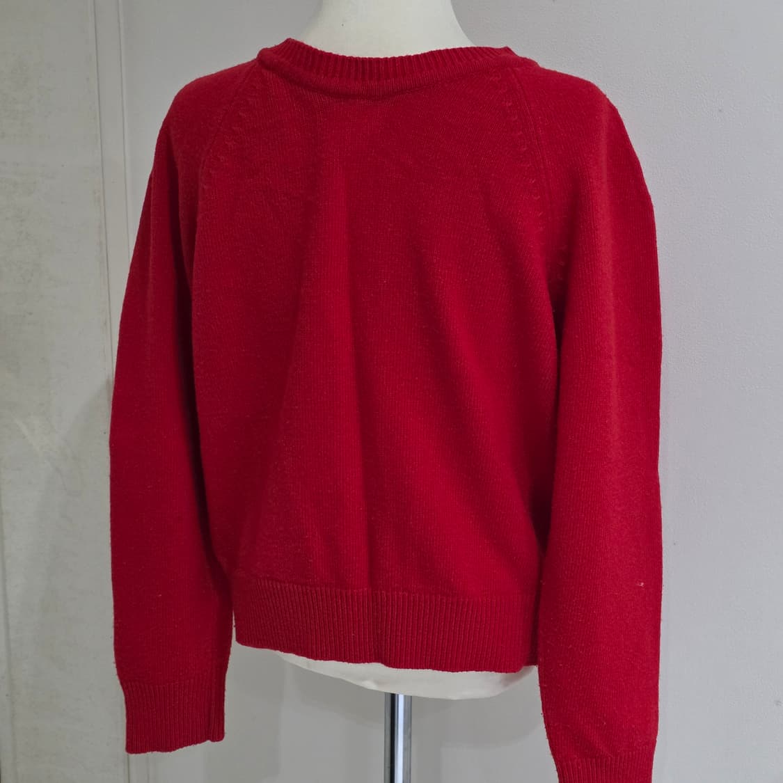 2000원 빈티지)레드 모리걸 니트가디건 상품이미지4