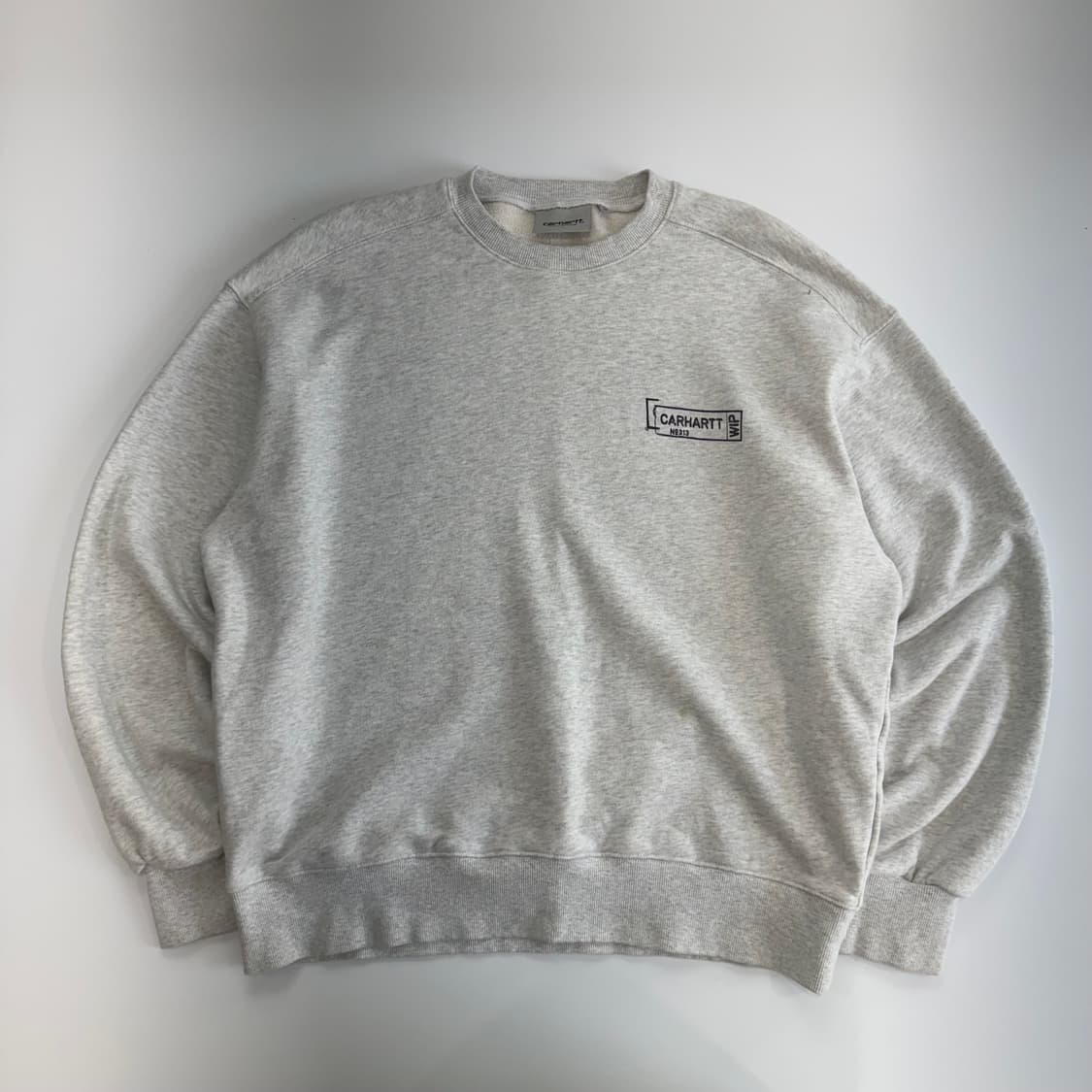 Carhartt 칼하트 백프린팅 멜란지 맨투맨 상품이미지3