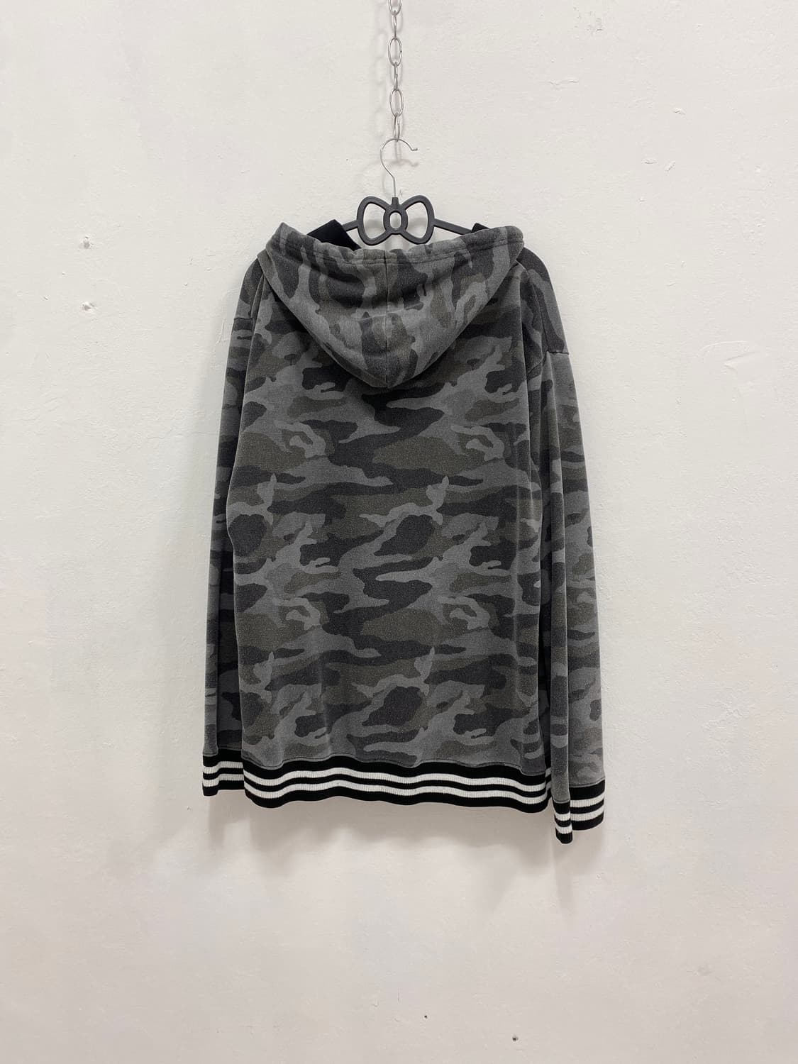 [UP! SMILE] 그레이 카모 y2k 포켓 후드집업 상품이미지6