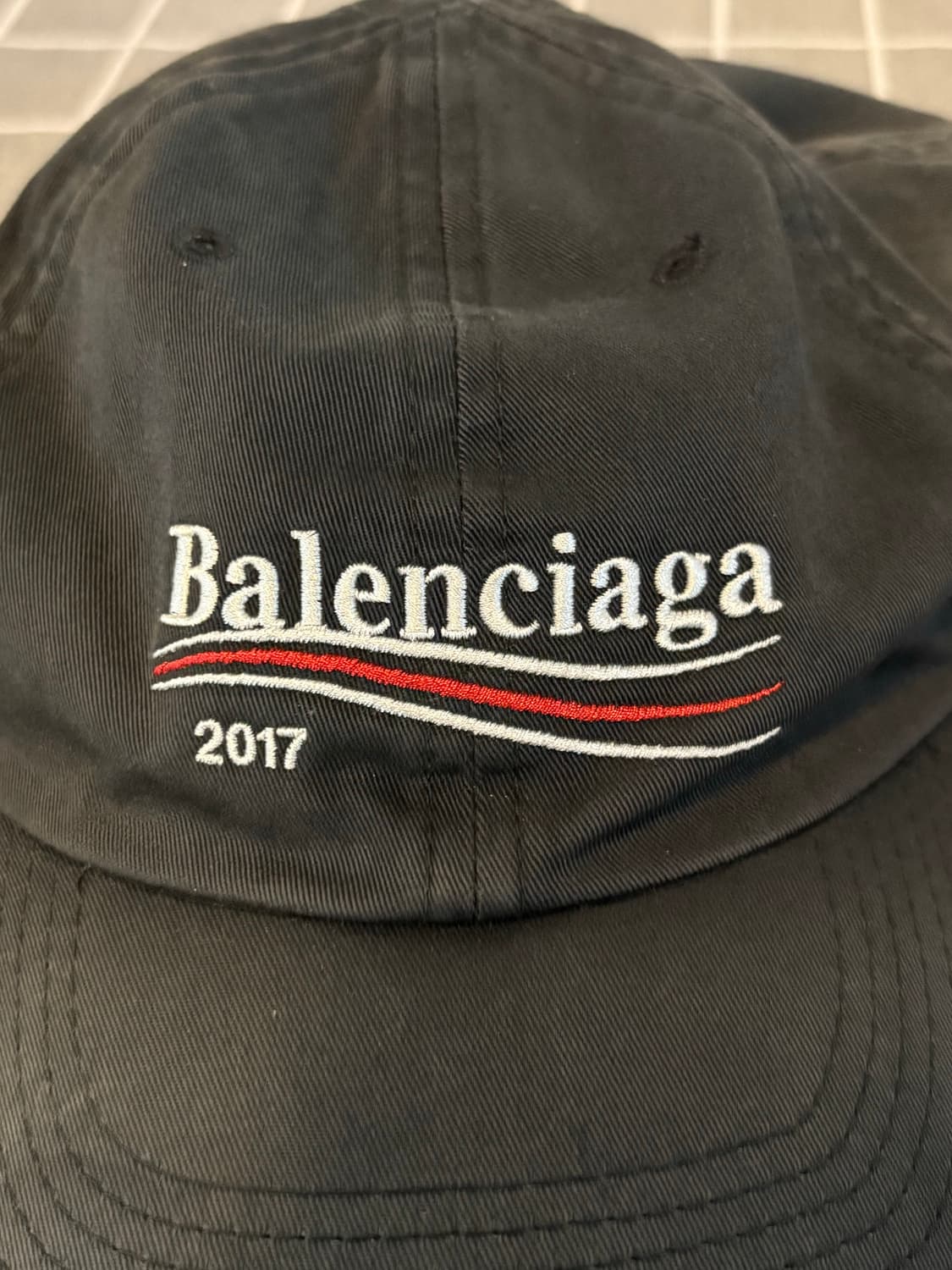 [59L]발렌시아가 2017 웨이브로고 볼캡 상품이미지8