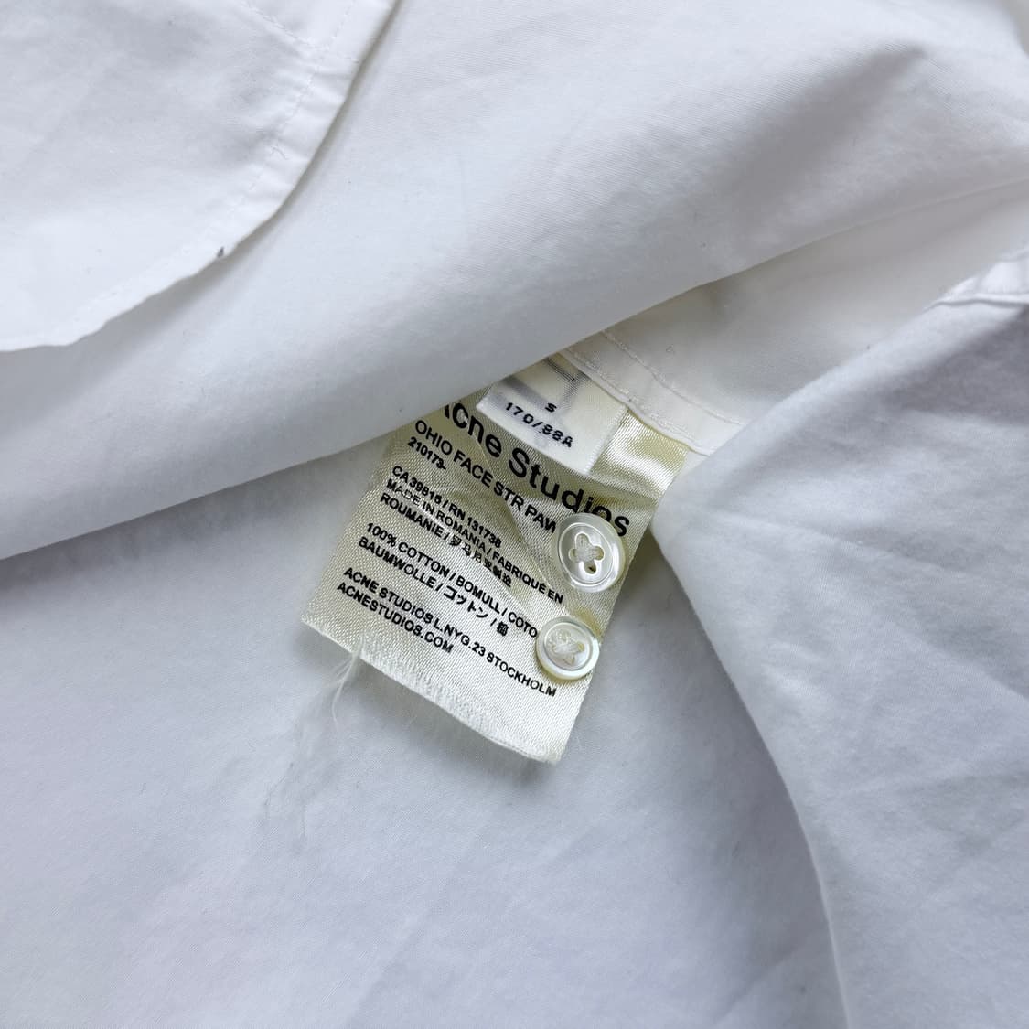 아크네스튜디오 오하이오 페이스 옥스퍼드셔츠 상품이미지4