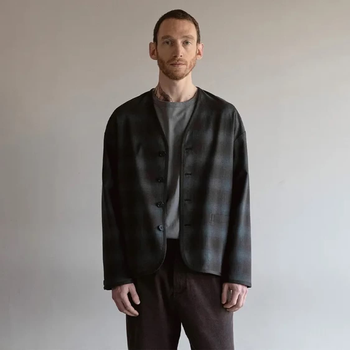 [02] 어나더오피스 레거시 라운지 자켓 (Japanese Check) 상품이미지1