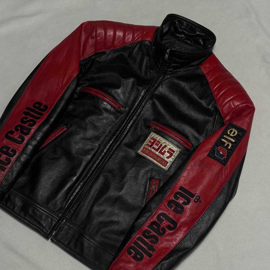 요시무라 빈티지 소가죽 레이싱자켓  상품이미지1