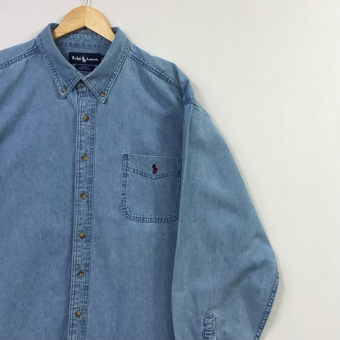 Xxl 폴로 데님 셔츠 상품이미지1